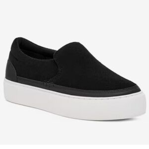 UGG Zilo Slip-On Suede Black/White Women’s size 8 NEW!!!
